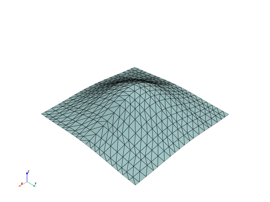 d create tri surface