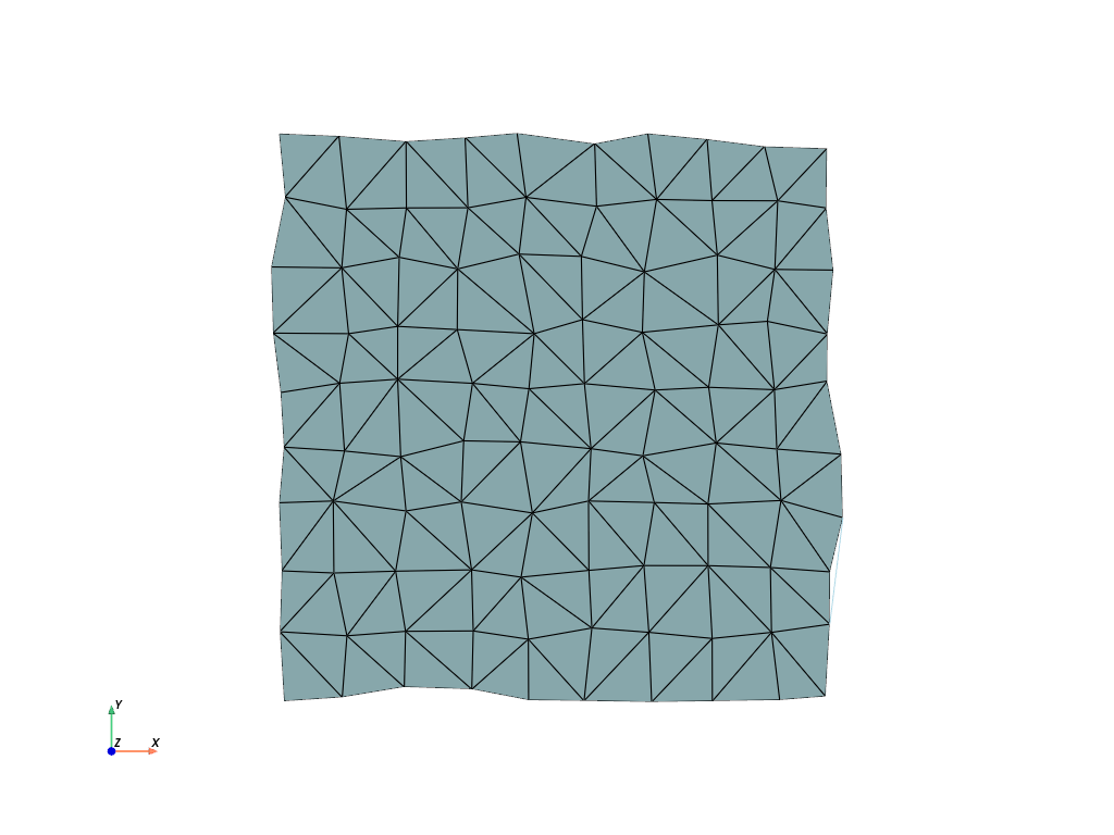 d create tri surface